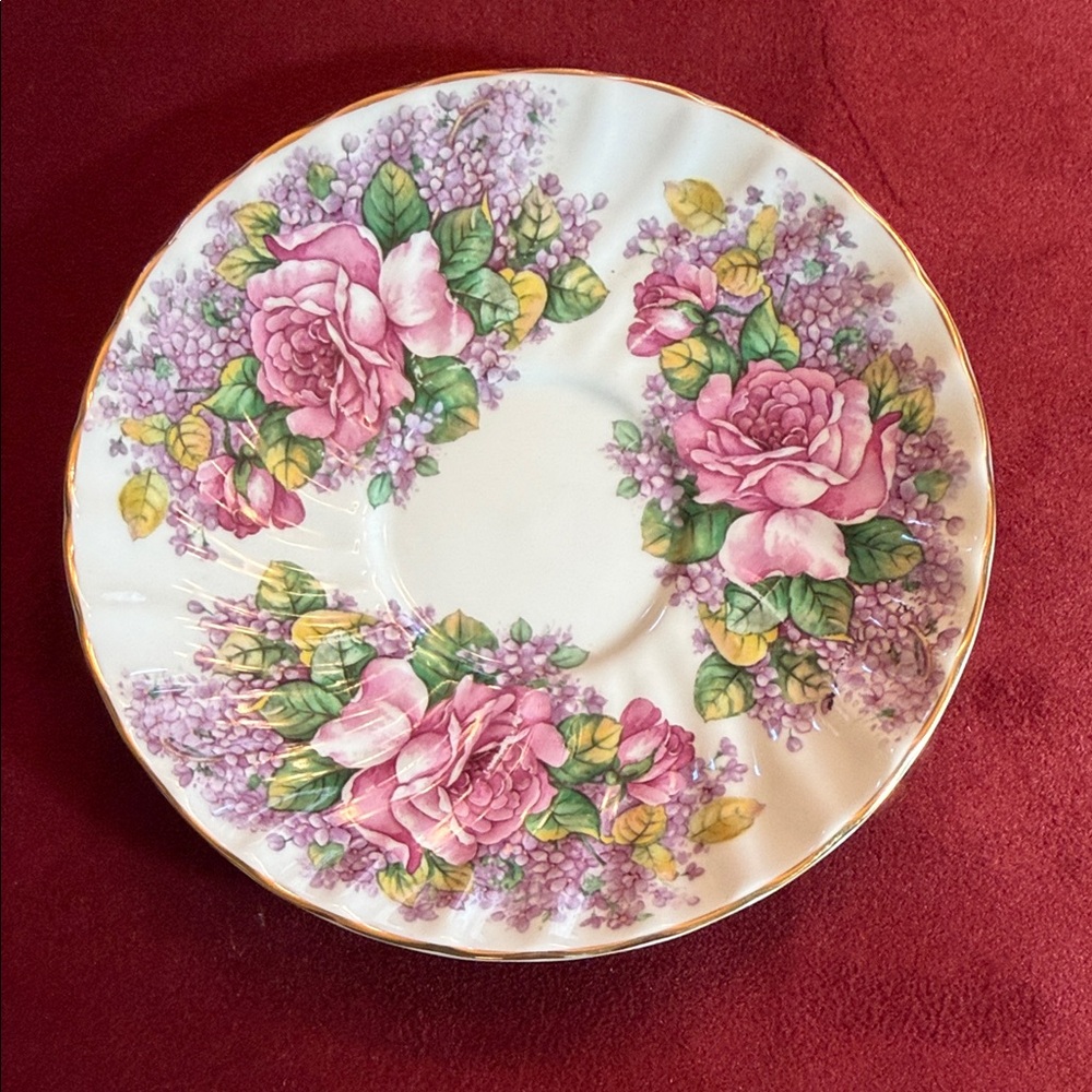 Floral Bone China Plate